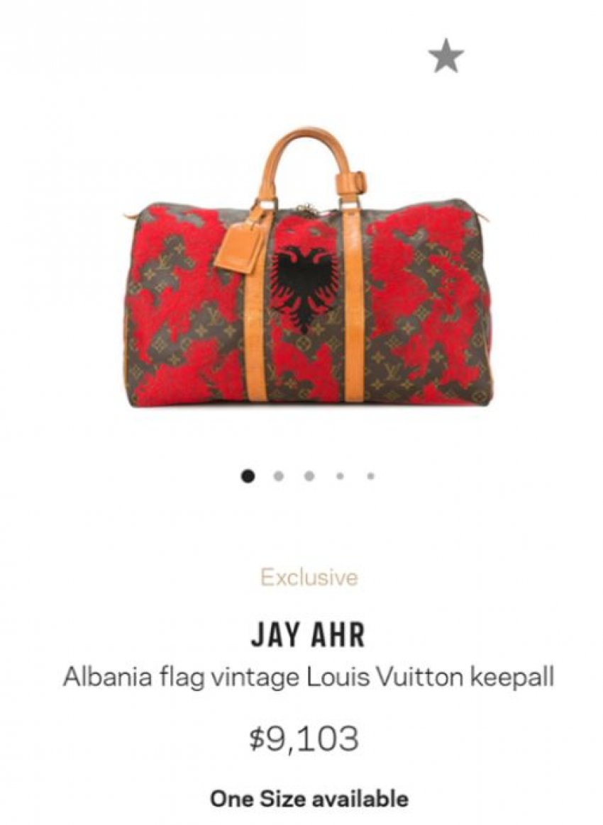 Albania flag vintage Louis Vuitton keepall