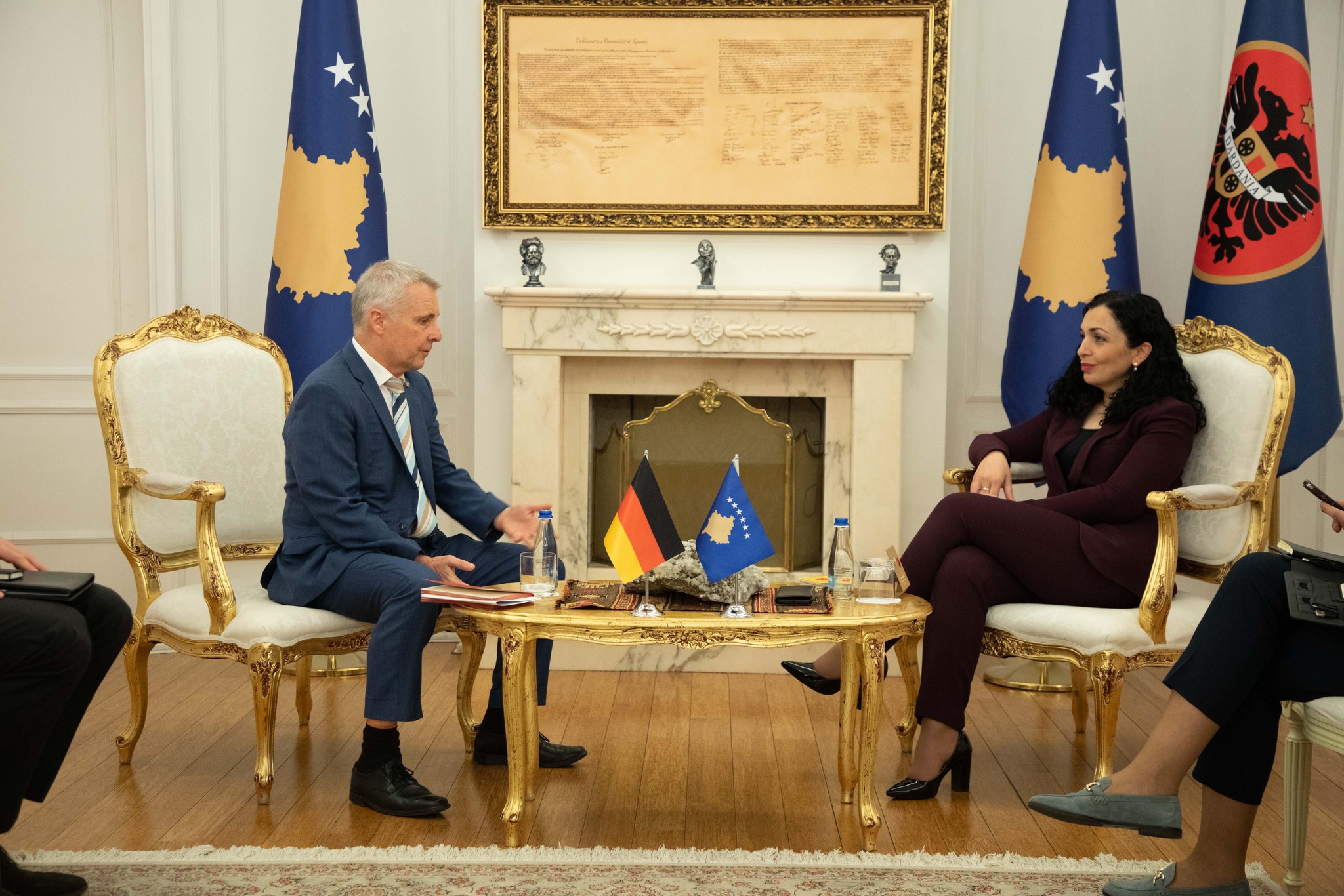 Osmani me ambasadorin gjermani diskutojnë për zhvillimet aktuale dhe sigurinë në vend