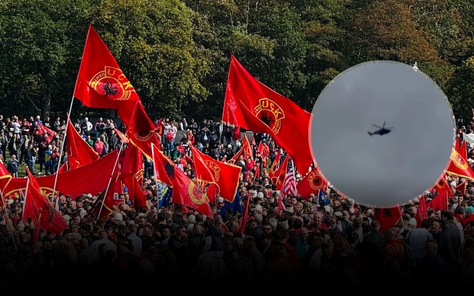 Policia holandeze  trembet  nga shqiptarët  ngrihet helikopteri mbi Hagë