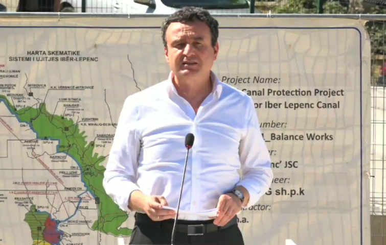 Përurohet rehabilitimi i kanalit të Ibër Lepencit  Kurti  Investim strategjik për mbrojtjen e kanalit dhe sigurinë ujore të vendit